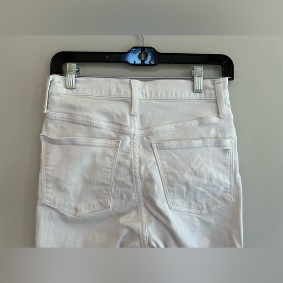Madewell 10" High-Rise Skinny Jeans in Pure White, size 26 - Picture 6 of 11